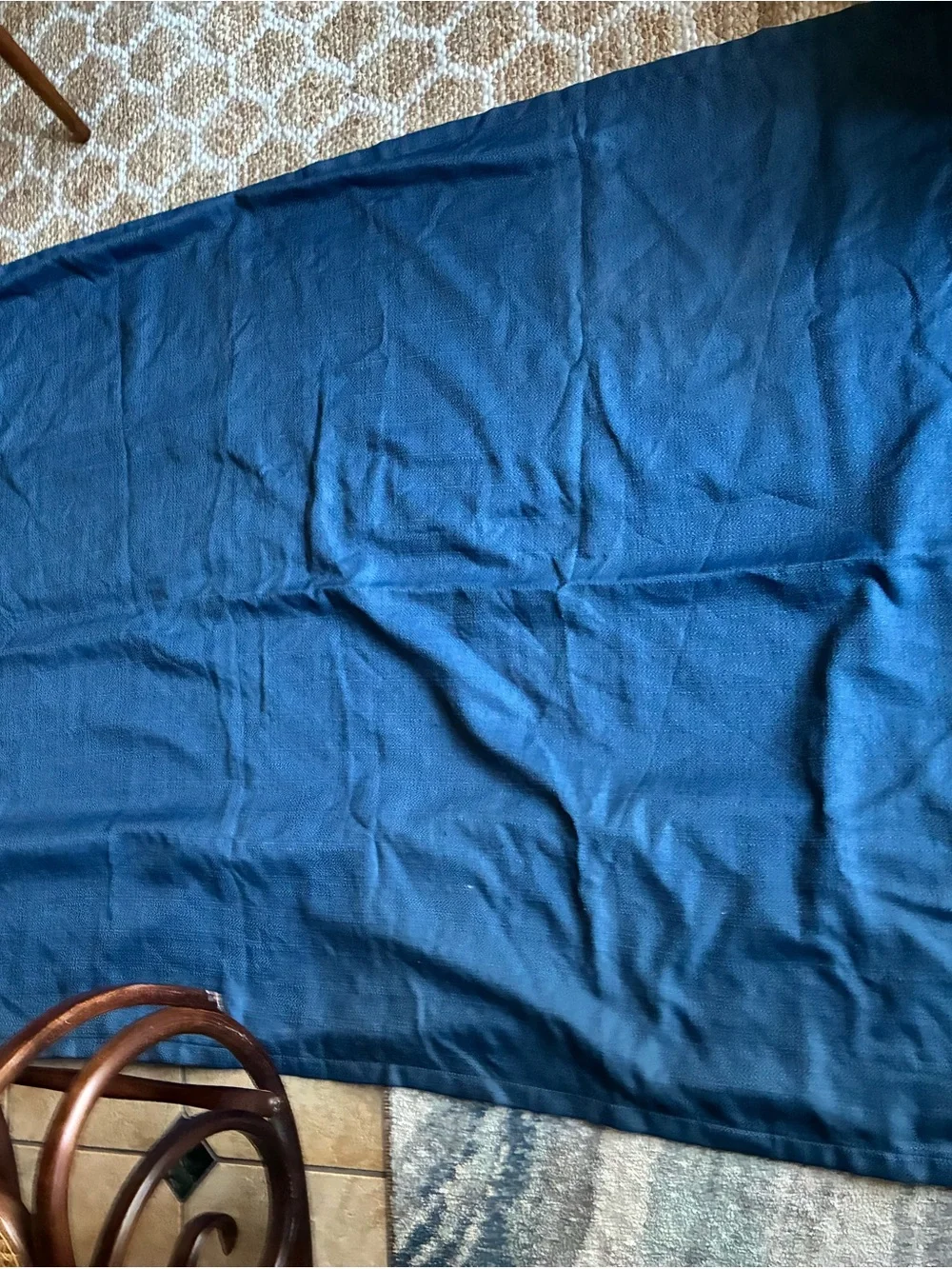Set of 2 Navy Blue Grommet Blackout Curtain Panels – 52